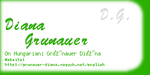 diana grunauer business card